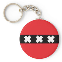 Amsterdam Flag Key Chains