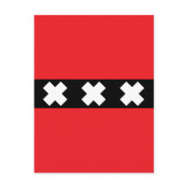 Amsterdam Flag Postcard