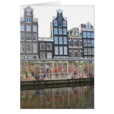 Amsterdam Flower Market (Bloemenmarkt) Photo Card by hollandshop
