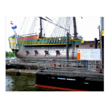 Amsterdam harbour - Postcard
