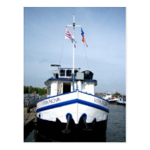 Amsterdam harbour - Postcard