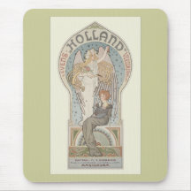 Amsterdam, Holland Advertsing Art Mouse Pad