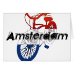 Amsterdam Holland Netherlands Cycling Card