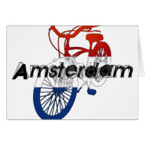 Amsterdam Holland Netherlands Cycling Card
