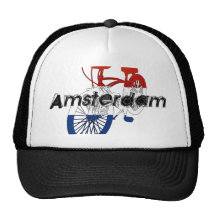 Amsterdam Holland Netherlands Cycling Mesh Hats