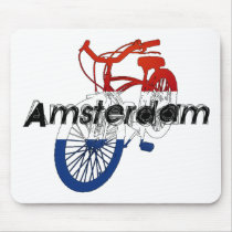 Amsterdam Holland Netherlands Cycling Mouse Mat