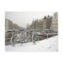 Amsterdam in winter in the Netherlands Post Card