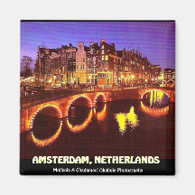 AMSTERDAM, NETHERLANDS REFRIGERATOR MAGNET