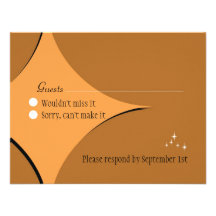 Amsterdam Response Card:  Sorbet Personalized Invitations