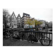 Amsterdam street post card