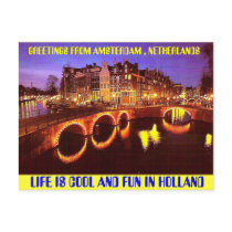 AMSTERDAM THE HOTTEST PLACE TO BE POST CARD