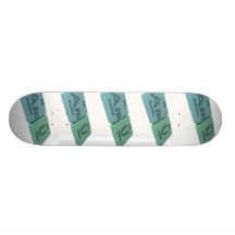 Amu as Am Americium  and U Uranium Skate Board Deck