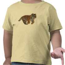 Amur Tiger Cub Fantasy Art Kids Wildlife Shirt