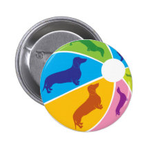 Amusement Beachball de teckel Badges