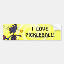 Amusement courageux de Pickleball Autocollants Pour Voiture