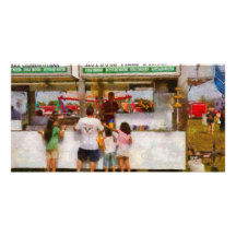 Amusement - Daddy I want a hot dog Personalized Photo Card