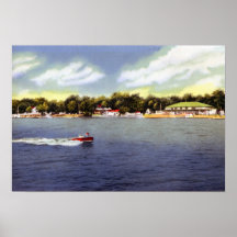 Amusement de l'eau du Minnesota de lac detroit Posters