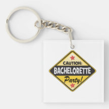 amusement de panneau d'avertissement de jaune de p porte-clef