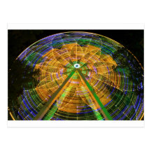 Amusement Ferris Wheel Postcard
