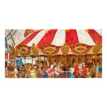 Amusement - Oh it's so crowded Photo Cards
