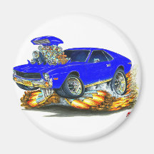 AMX Blue Car Magnets