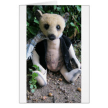 Amy Goodrich Collectables "Blonde gent bear" (01) Greeting Card