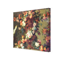 An Abundance of Fruit and Flowers canvas prints