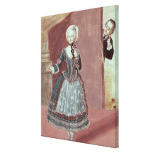 An Actress in the Role of Rosine Canvas Print