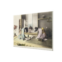 An Afternoon Call, c.1880 (hand coloured albumen p canvas prints