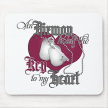 An Airman holds the Key to my Heart Mouse Mat