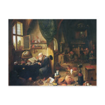 An Alchemist in his Workshop postcards
