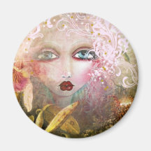 An Angles Face Fairy Fridge Magnets