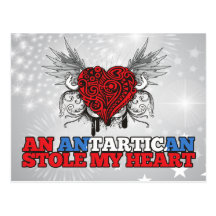 An Antartican Stole my Heart Postcard