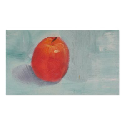AN APPLE A DAY! BUSINESS CARD TEMPLATE by susanpaynetrutna