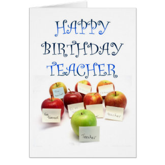 Teacher Birthday Cards, Photocards, Invitations & More