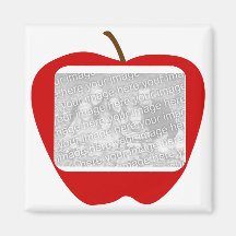 An Apple frame  template magnet