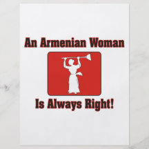An Armenian Woman Is Always Right Personalized Flyer