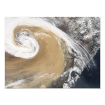 An Asian dust storm crosses the Pacific