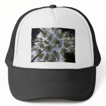 An Aspen Canopy Located On The Slope Of The San Fr Trucker Hat