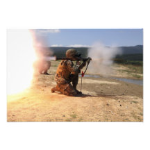 An assaultman fires a Rocket Propelled Grenade Photo