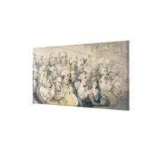 An Audience at Drury Lane Theatre (pen & ink and w Gallery Wrapped Canvas