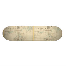 An Authentic 1690 Pirate Map Custom Skateboard