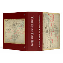 An Authentic 1690 Pirate Map (with embellishments) Binders