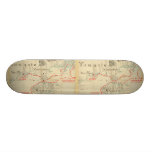 An Authentic 1690 Pirate Map (with embellishments) Custom Skate Board