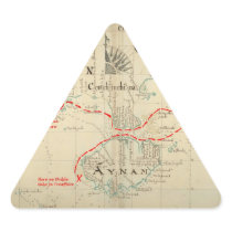 An Authentic 1690 Pirate Map (with embellishments) Sticker