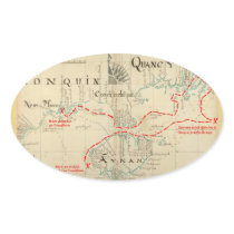 An Authentic 1690 Pirate Map (with embellishments) Sticker