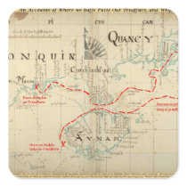 An Authentic 1690 Pirate Map (with embellishments) Stickers