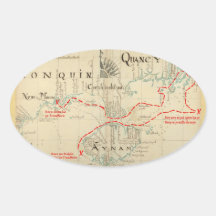 An Authentic 1690 Pirate Map (with embellishments) Sticker