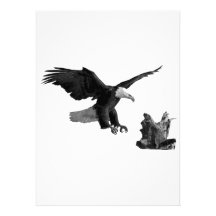 An Eagle Landing Personalized Announcement