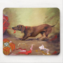 An Early Christmas - or Bad Dachshund Dog :) Mouse Mats